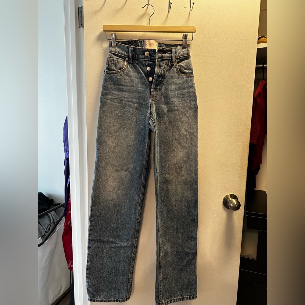 Revice Denim Straight Leg Button Fly Jeans – Size 23